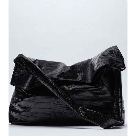 Zara Handbags - Zara Animal Print Large Crossbody Purse